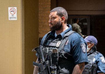 Cpl. Brandon Hilton award ceremony