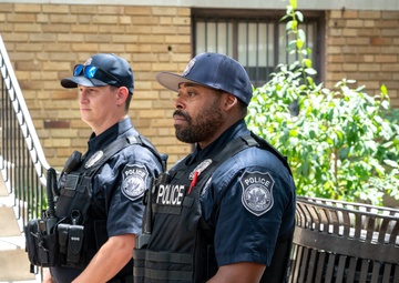 Cpl. Brandon Hilton award ceremony