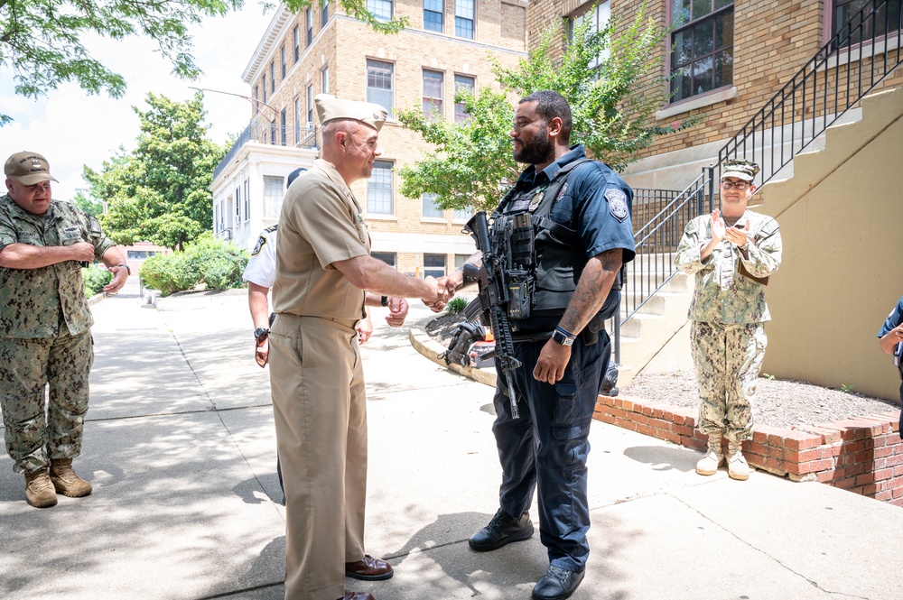Cpl. Brandon Hilton award ceremony