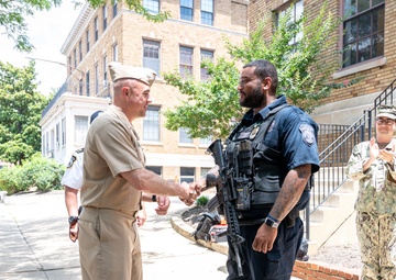 Cpl. Brandon Hilton award ceremony