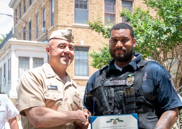 Cpl. Brandon Hilton award ceremony