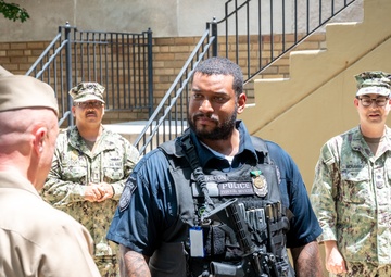 Cpl. Brandon Hilton award ceremony