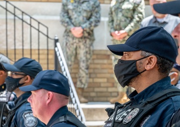 Cpl. Brandon Hilton award ceremony