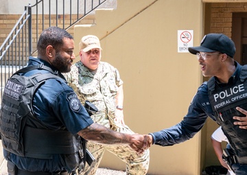 Cpl. Brandon Hilton award ceremony