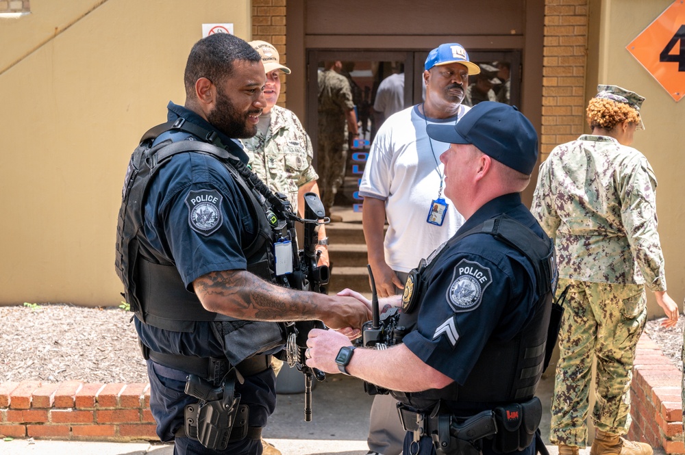Cpl. Brandon Hilton award ceremony
