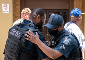 Cpl. Brandon Hilton award ceremony