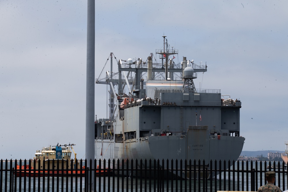 The SS Curtiss departs for Summer Fury 21