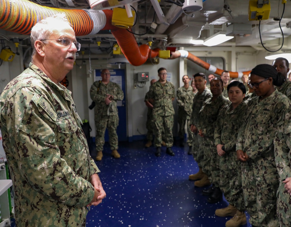 Navy Surgeon General Visits Makin Island