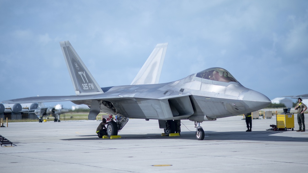 325th FW F-22 Raptors TDY in Key West