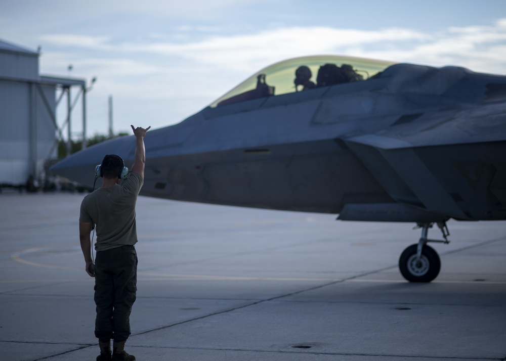 325th FW F-22 Raptors TDY in Key West