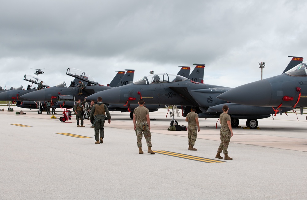 F-15E Strike Eagles arrive for Pacific Iron 2021