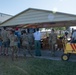 CAL FIRE and United States Forest Service employees, along with members of the Air National Guard attend the morning briefing at McClellan Air Tanker Base, Sacramento, Calif.