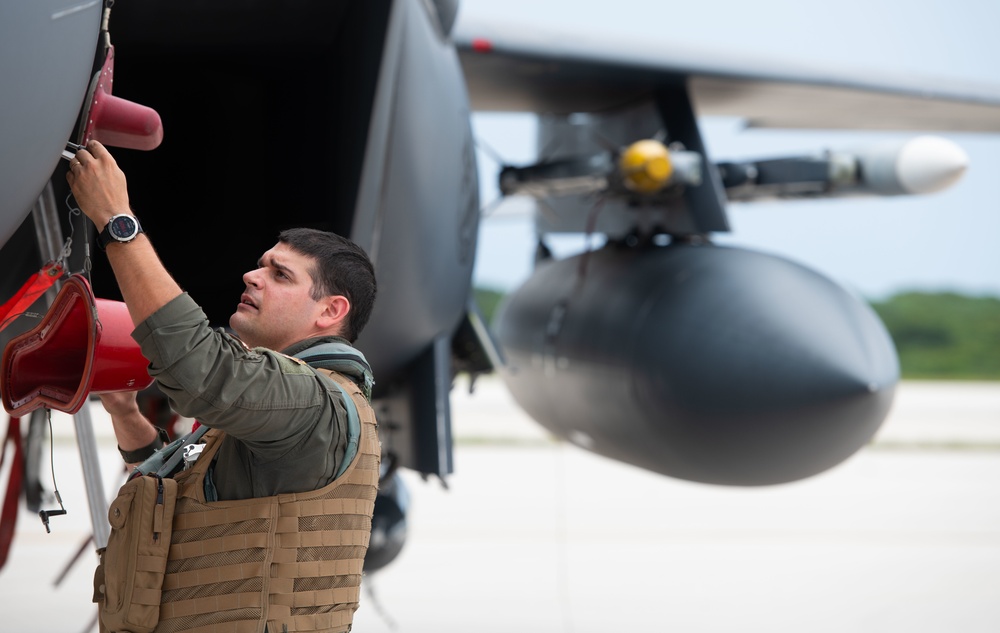 F-15E Strike Eagles arrive for Pacific Iron 2021
