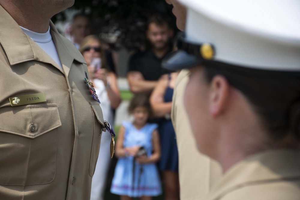 RS Cleveland Marine Awarded Purple Heart From Operation Enduring Freedom