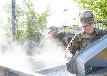 The 168th refuels with Disaster Relief Mobile Kitchen