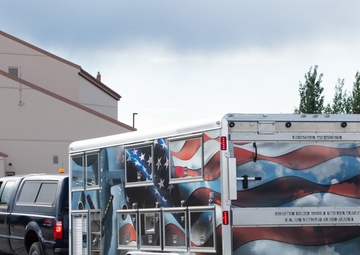 The 168th refuels with Disaster Relief Mobile Kitchen