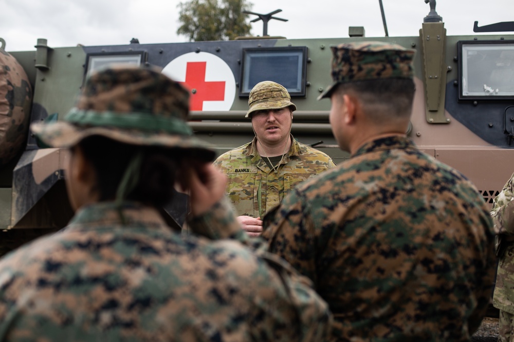 Corpsmen learn about Australian PMVA