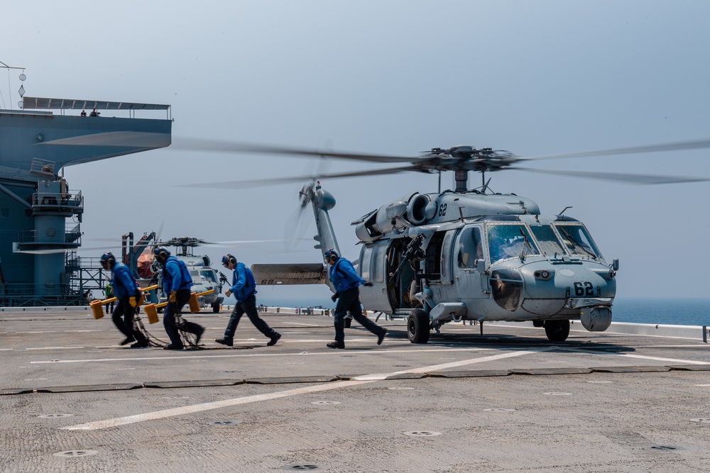 USS Lewis B. Puller Conducts Replenishment At Sea