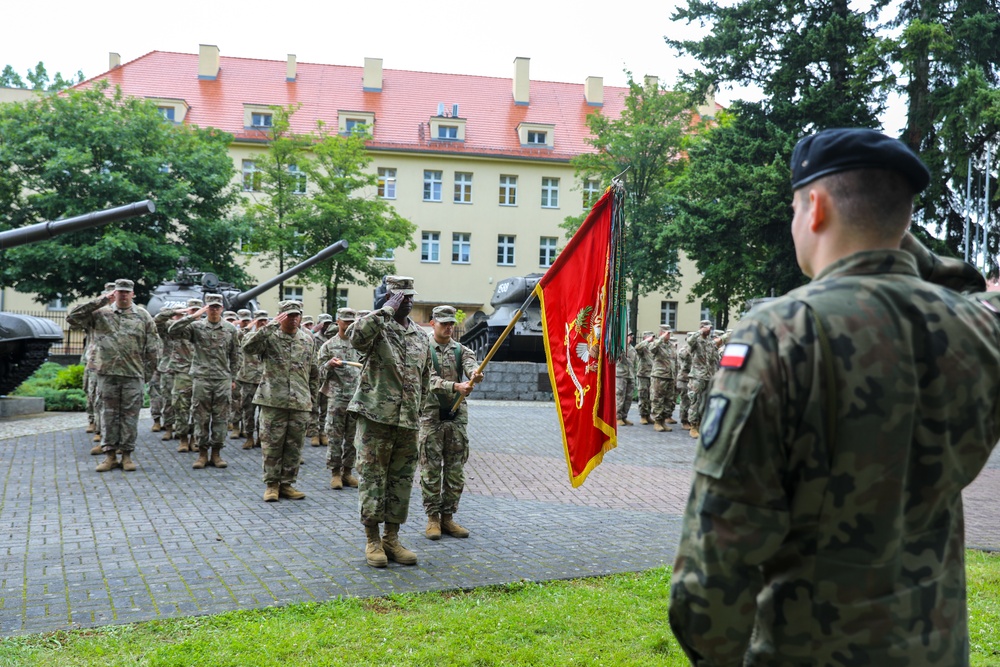 U.S. Army conducts transfer of authority in Żagań, Poland