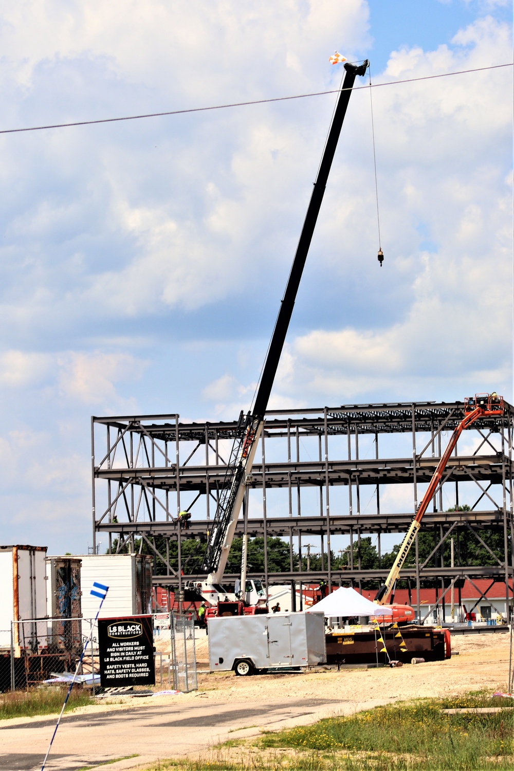 Second barracks construction project continues at Fort McCoy