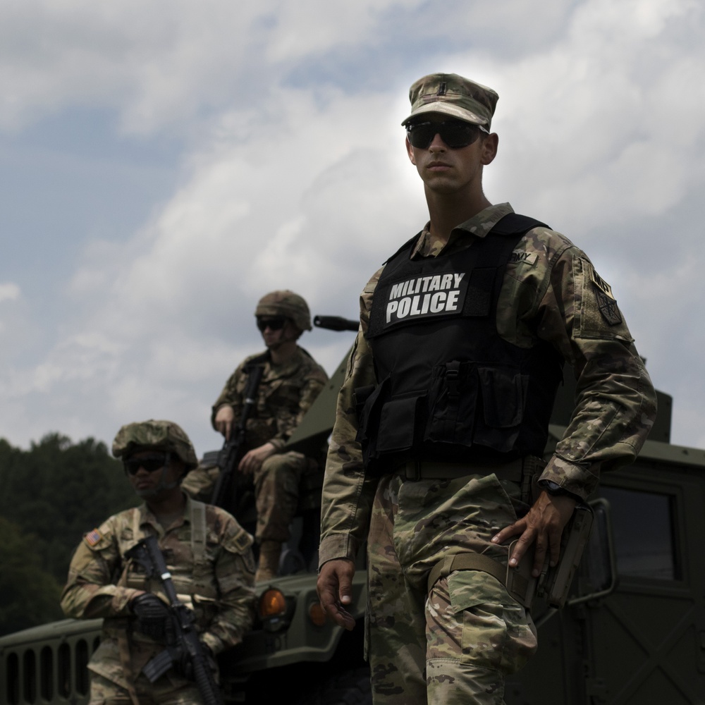 U.S. Army Reserve military police photo shoot