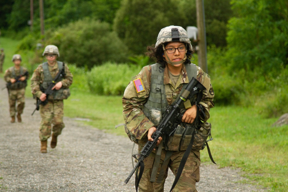 Cadet cadre learn to lead from the front during CBT