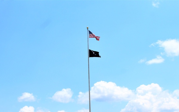 American Flag and Fort McCoy