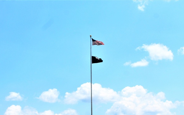 American Flag and Fort McCoy