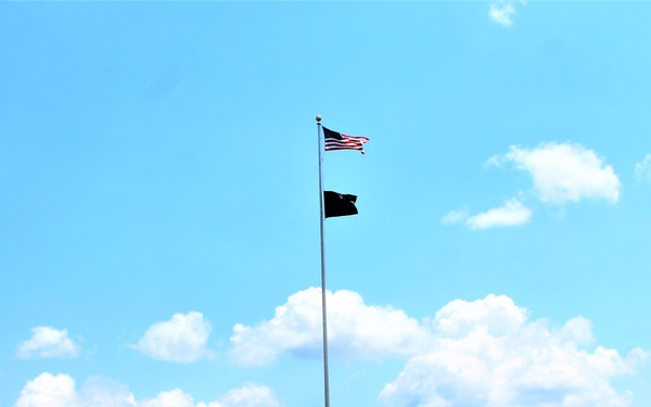 American Flag and Fort McCoy