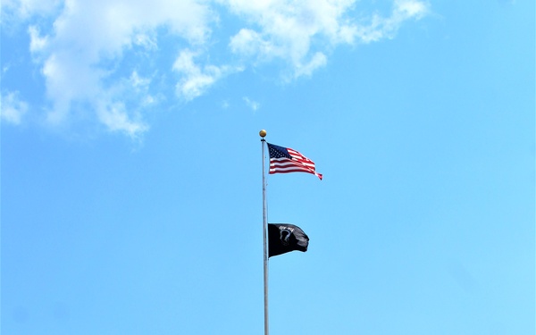 American Flag and Fort McCoy