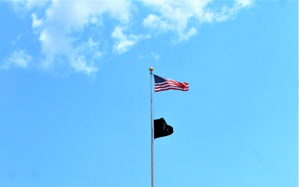 American Flag and Fort McCoy