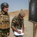 Peshmerga soldiers review target