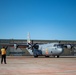 ALL CLEAR: A CAL FIRE employee launches an Air National Guard C-130 from McClellan Air Tanker Base, Sacramento, Calif.
