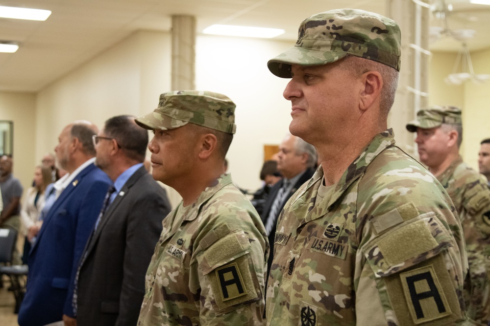 First Army Leaders Join Rock Island Arsenal's JMTC Leadership for their Change of Command Ceremony