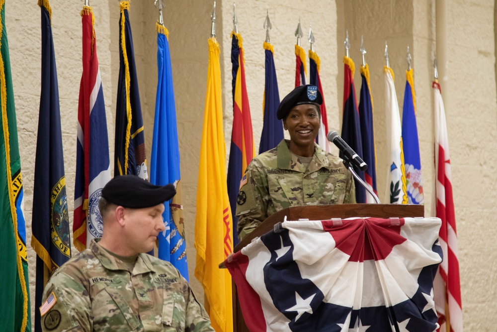 First Army Leaders Join Rock Island Arsenal's JMTC Leadership for their Change of Command Ceremony