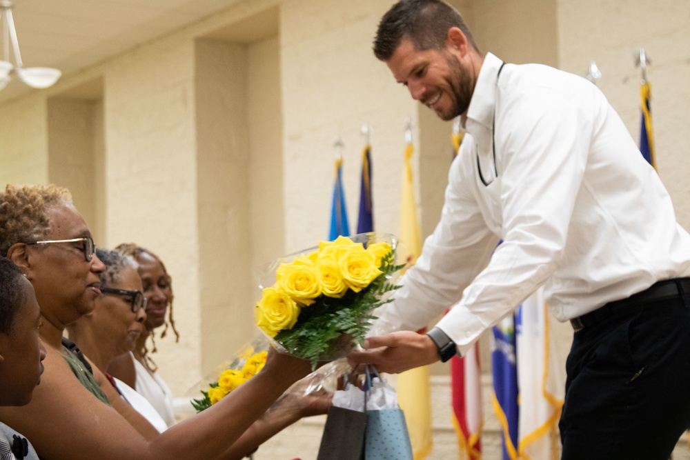 First Army Leaders Join Rock Island Arsenal's JMTC Leadership for their Change of Command Ceremony