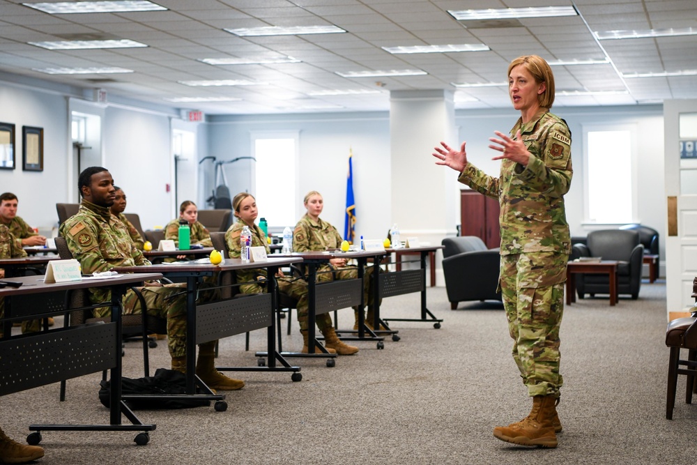 Commander's Brief at the First Term Airmen Center