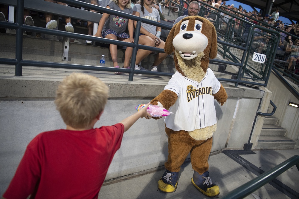 4th Combat Camera Supports Charleston Riverdogs Game