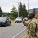 Local food bank hosts a parade for departing National Guard members