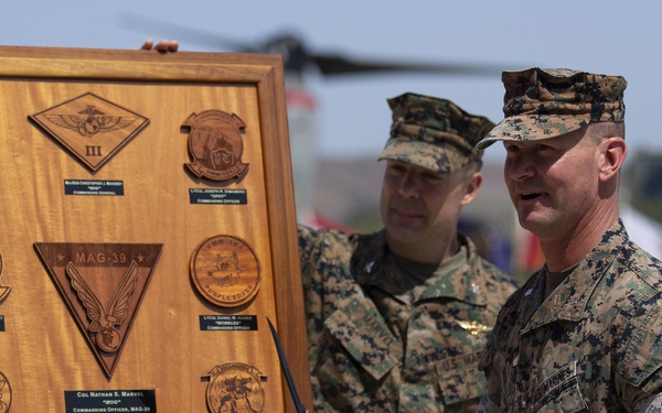 MALS-39 holds change of command ceremony