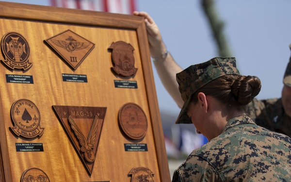 MALS-39 holds change of command ceremony