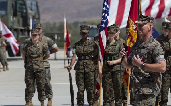 MALS-39 holds change of command ceremony
