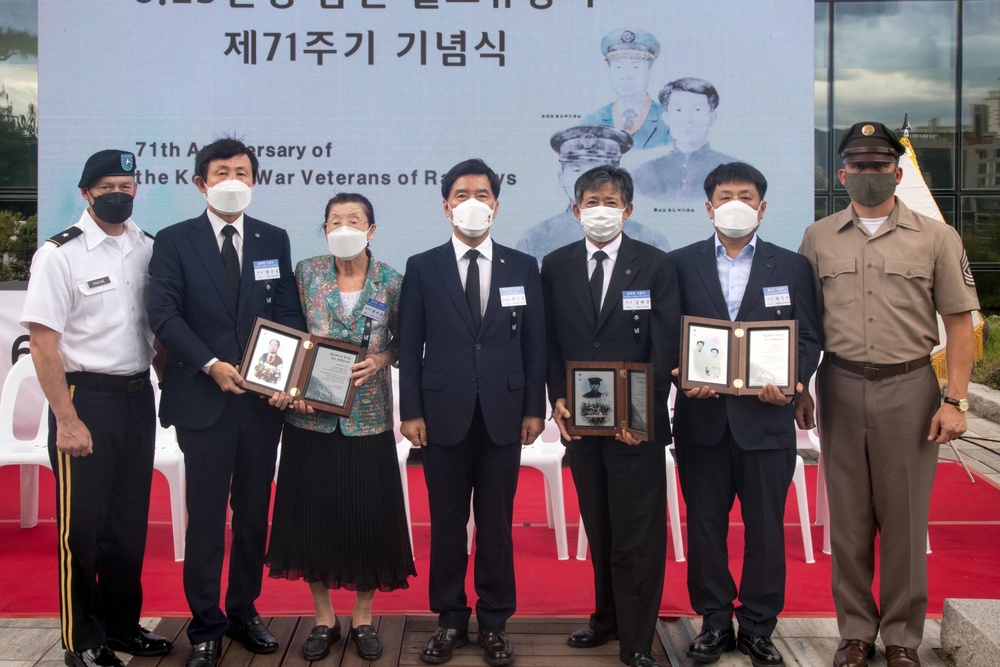 Annual memorial ceremony honors Korean railroad workers who fought, died in Korean War