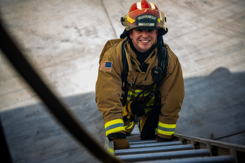 380th Fire Department exercises and trains