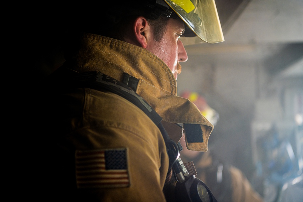 380th Fire Department exercises and trains
