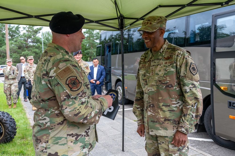 CSAF tours Ramstein Air Base