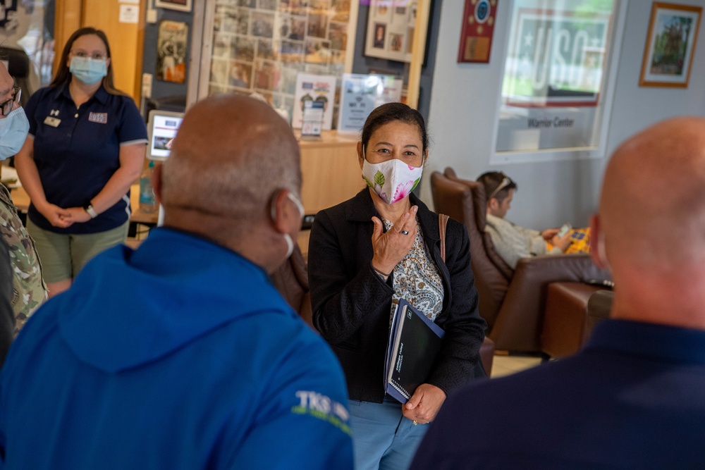 CSAF's spouse meets with Ramstein Airmen and families