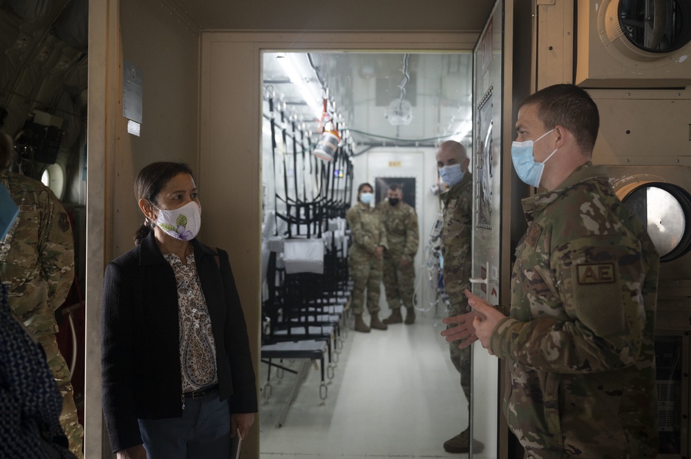 CSAF's spouse meets with Ramstein Airmen and families