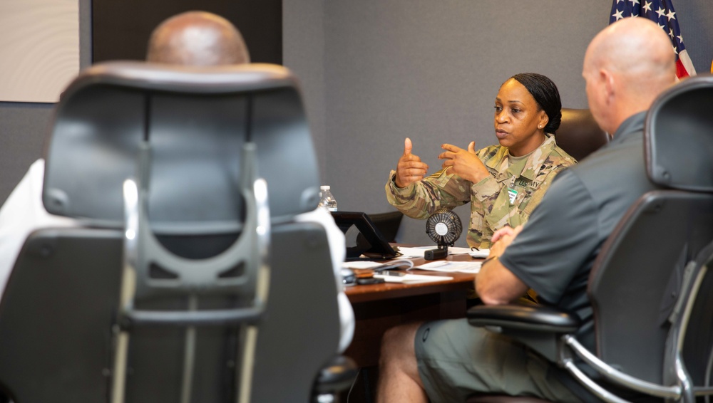 406th Army Field Support Brigade  Commander Visits JTF-CS