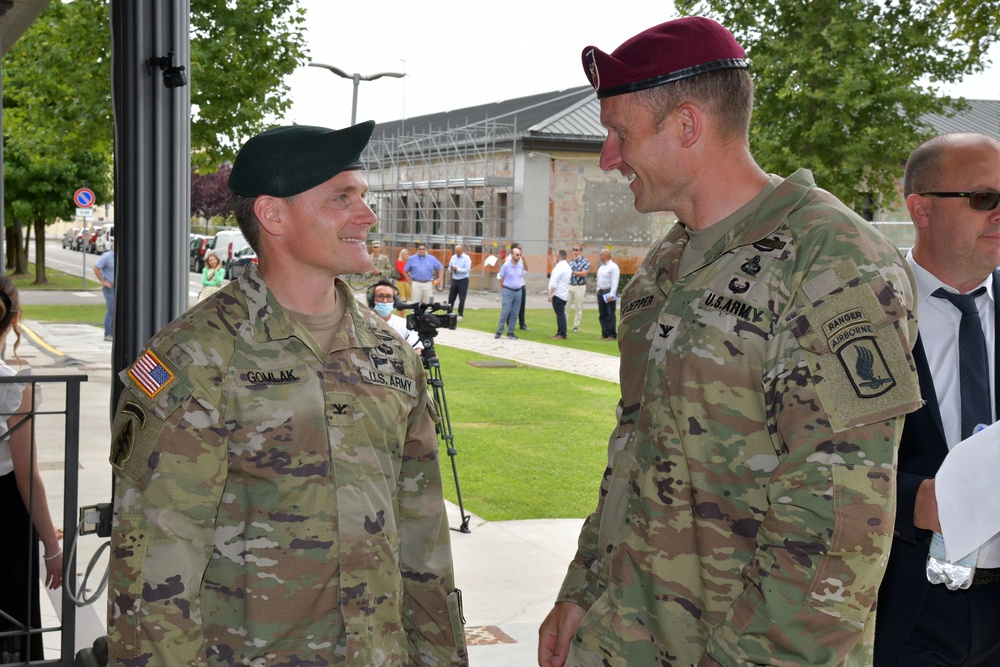 U.S. Army Garrison Italy Change of Command Ceremony, July 16, 2021